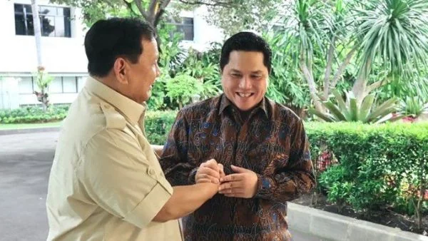 Presiden Prabowo saat bertemu Erick Thohir (Dok : Int).