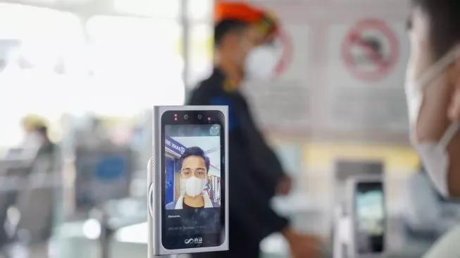 Ilustrasi Layanan 'Scan Wajah' di Stasiun. DOC: (INT)