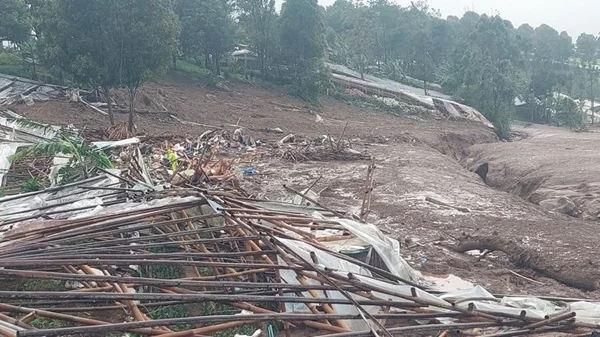 Rumah terdampak longsor di Bandung Barat (Dok : Int).