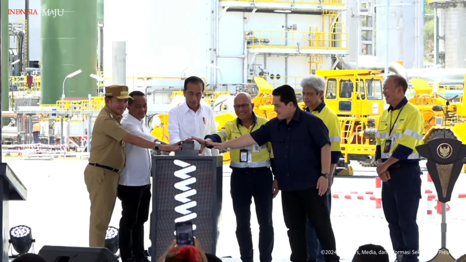 Hilirisasi Industri dan Masa Depan Indonesia: Peresmian Smelter Tembaga di Sumbawa Barat./Ist