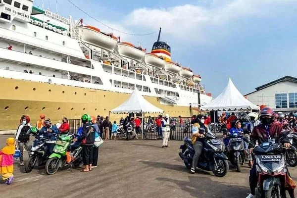 Ilustrasi mudik gratis menggunakan kapal laut (Dok : Int).